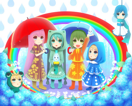 KAWAII DAY - anime, vocaloid, miku, blue hair