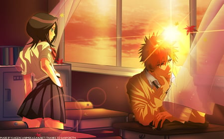 Class! - rukia, ichigo, anime, bleach