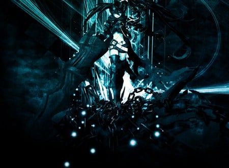 Black Rock Shooter - black rock shooter, anime, kuroi mato, cool