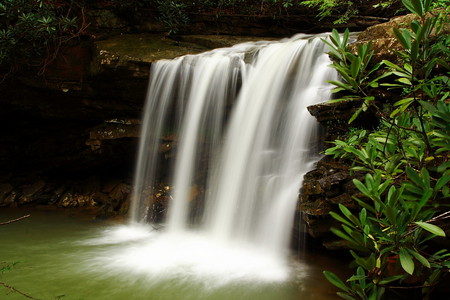 Twin Waterfalls - nature, water, twin waterfalls, rocky