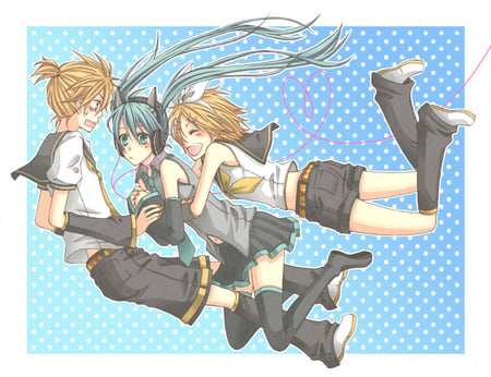 WHOOPS! - rin, vocaloid, miku, len