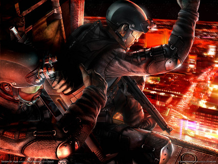 Tom Clancy-Rainbow Six- Vegas - soldier, vidoe game, hd, shooting, adventure, tom clancy