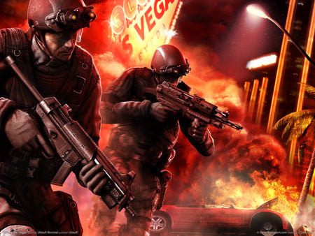 Tom Clancy-Rainbow Six- Vegas - hd, soldier, tom clancy, adventure, vidoe game, shooting