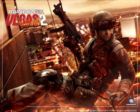 Tom Clancy-Rainbow Six: Vegas 2 - hd, soldier, tom clancy, adventure, vidoe game, shooting