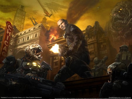 Resistance 2 - war, hd, adventure, resistance 2, video game