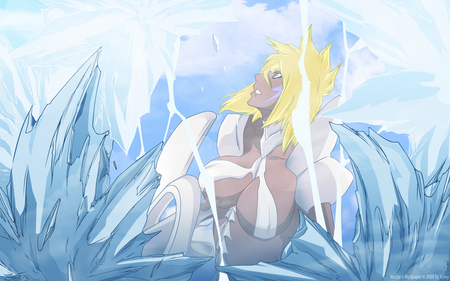  Trapped Under the ice - ice, sexy, girl, bleach, halibell, espada, anime, cute