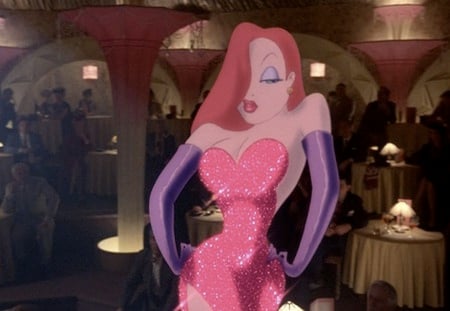 Jessica Rabbit at the bar - jessica, rabbit, babe, hot, movie, sexy, bar