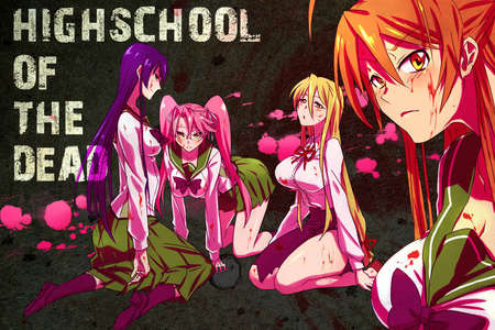 H.O.T.D Girls 2 - blood, zombie, anime, of, high, school, girls, dead, the