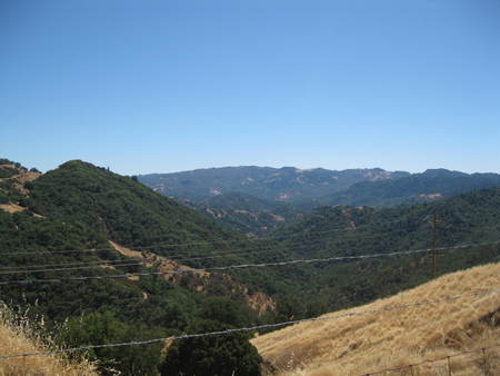 northern cali hills - mountains, sky, hills, trees