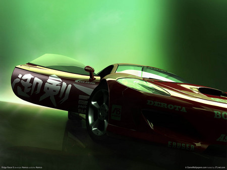 Showroom - fast, red car, sportcar, shiny, racing, hd, speed, game, ridge racer 6