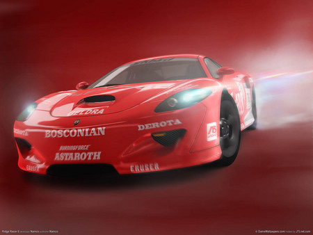 Ridge Racer 6 - red car, speed, game, sportcar, racing, fast, ridge racer 6, hd, race