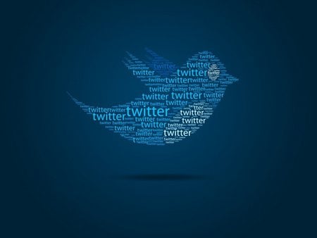 Twitter - digital, twitter, dove, abstract, blue