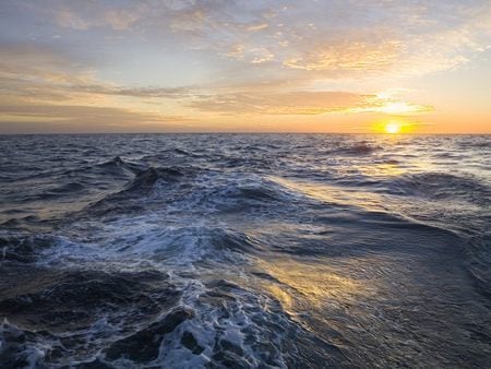 Golden Sunrise - sunrise, golden, ocean, sky