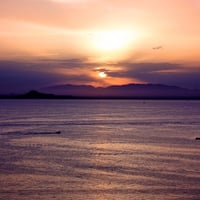 Sunset on La Manga de el Mar Menor