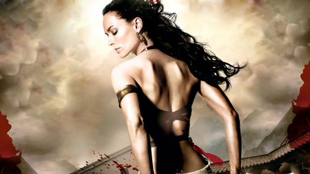 300 - woman, girl, fight, movie, spartans, 300