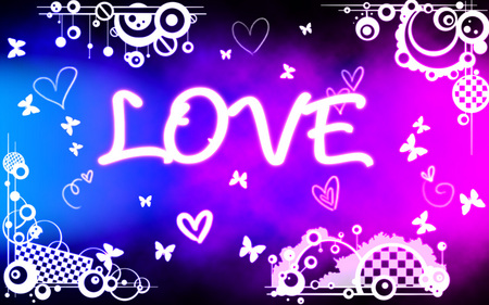 Love - love, neon, awesome, cool