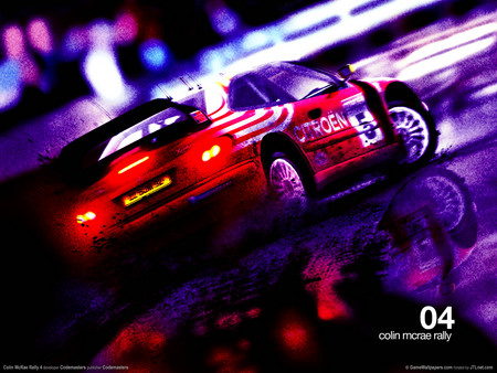 Night Race - colin mcrae rally, game, car, sport car, racing, hd