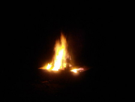 Midnight campfire - flames, missouri, camp, fire