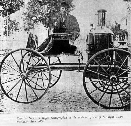 Roper Auto -  Steam Carriage 1868 - steam carriage, history, 1868, auto, photo