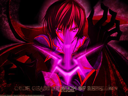 The power of Geass - code, lamperouge, anime, geass, purple, zero, lelouch, pink