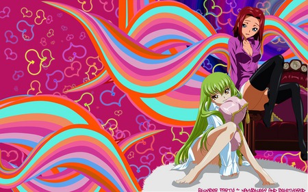 Slumber Party - code, sexy, girl, cc, anime, kallen, geass