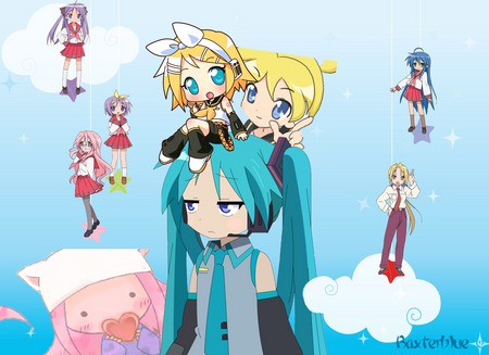 Vocal Star - miku, deviant, vocaloids, star, da, vocal, art, lucky