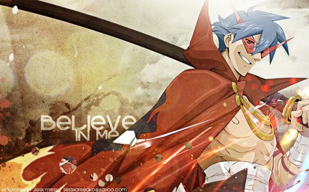 Believe in me - anime, gurren lagenn, tengen, toppa, kamina