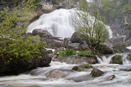 Waterfall - tres, nature, waterfall, rocks