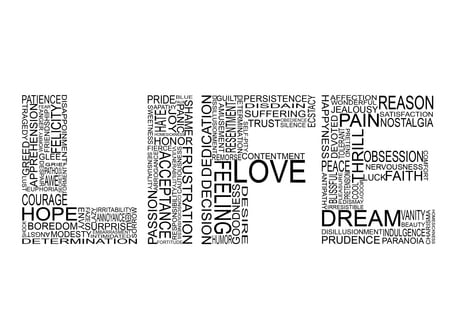 Life - words, 115, type, life