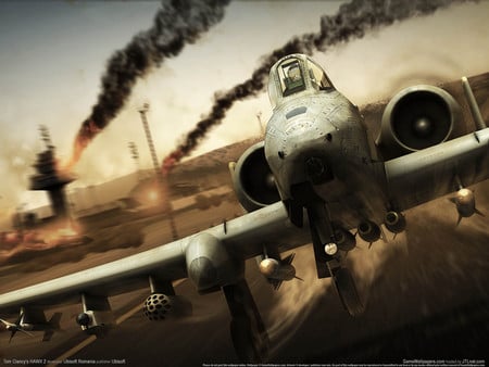 Tom Clancy's HAWX 2 - fighter, aircraft, fire, hd, adventure, tom clancy, video game