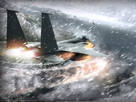 Tom Clancy's HAWX - fighter, aircraft, fire, hd, adventure, tom clancy, video game