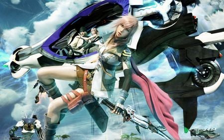 FF 13 - women, fighter, abstract, game, anime, girl, angel, dream, fantasy, ff, fairy, 3d, art, video game, 13, final fantasy 13