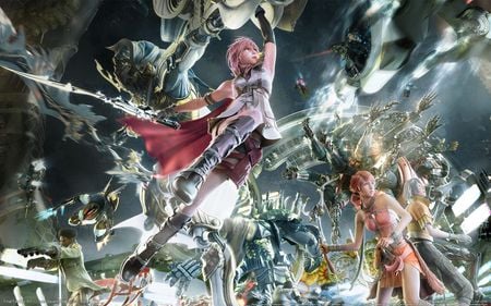 FF 13 - women, fighter, abstract, game, anime, girl, angel, dream, fantasy, ff, fairy, 3d, art, video game, 13, final fantasy 13