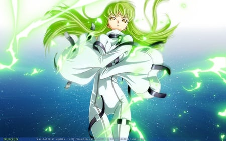 C.C Released - anime, code geass, girl, green hair