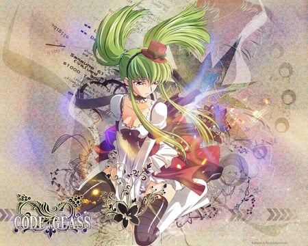 CC (Code Geass) - cc, anime, green hair, code geass, cute