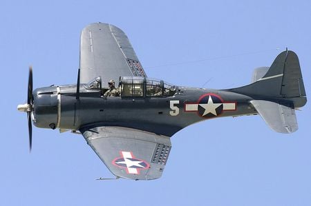 Douglas Dauntless - united states navy, us navy, dive bomber, world war two