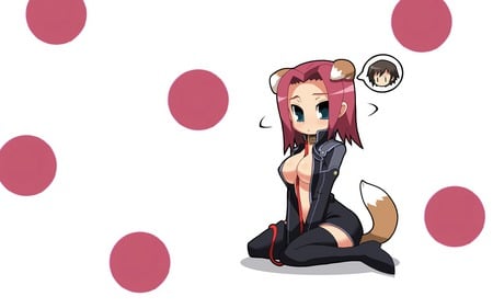 Puppy Love - stadfeld, kouzuki, chibi, kallen, pokadots, cute, code geass, karen