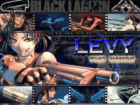 Black Lagoon - revi, weapon, blue, black lagoon