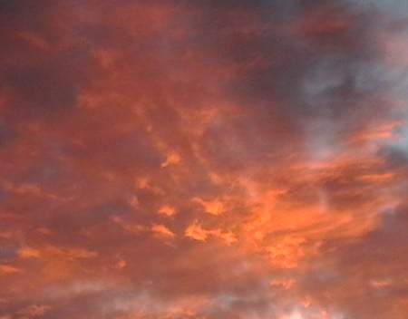 Sunset 3 at Fort Hood - sky, red, sunset, blue