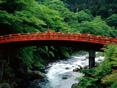 Sacred Bridge - sacred, japan, daiya river, bridge