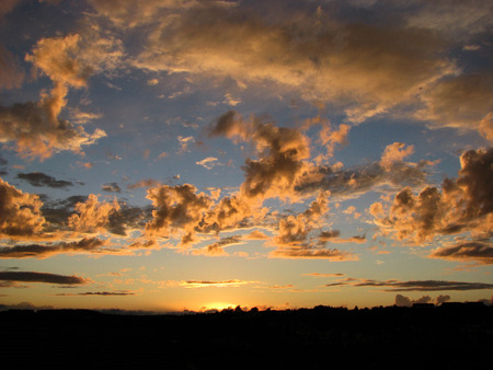 Sundown - sky, sunset, sundown, clouds