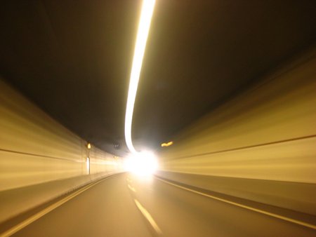 Speed Of Light - speed, photography, light, tunnel, road