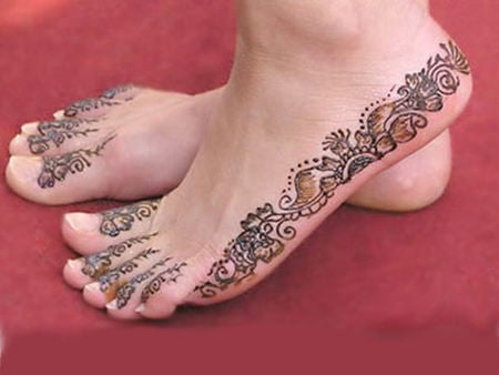 Pretty Feet - pattern, pretty, tattoo, feet, toes, painted