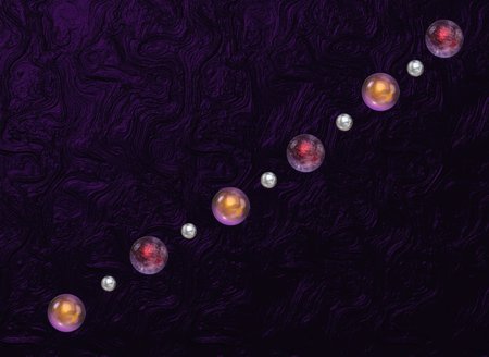 Deep Purple Moons - moon, moons, orb, purple, wallpaper