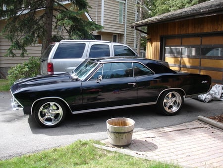 1966 chevy Chevelle black - black, chevelle, 1966, chevy