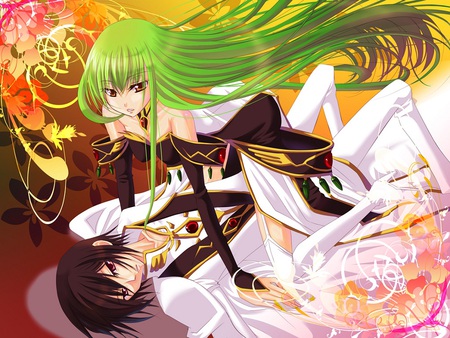 C.C, code geass, cc, anime girl, sexy, green hair, HD wallpaper