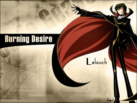 Lelouch Lamperouge - anime, code geass, zero, lelouch lamperouge