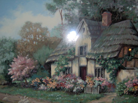 Home Of My Youth - cottage, memories, sweet, flowers, gardens, country