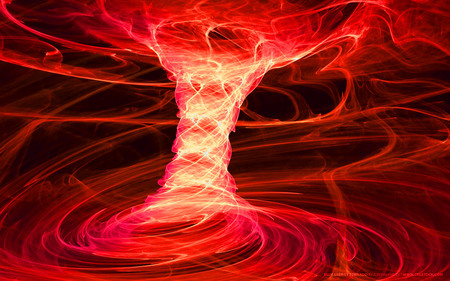 RED tornado - abstract, cg, 3d, red