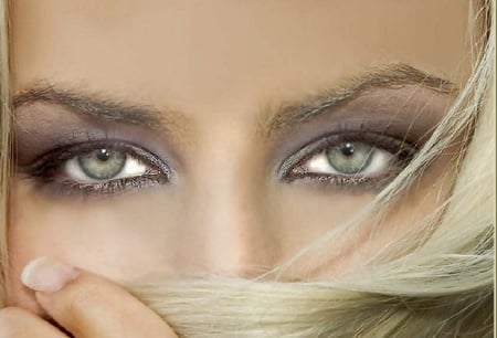 Green Eyed Blonde - blonde, girl, eyes, fantasy